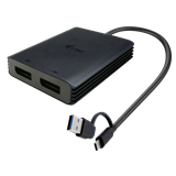  i-tec USB-A/USB-C Dual 4K DP Video Adapter