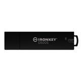 128 GB . USB 3.2 kľúč . Kingston IronKey D500S, čierny ( r260MB/s, w190MB/s)