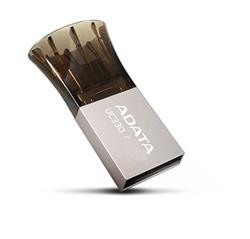 16 GB . USB kľúč . ADATA DashDrive™ Choice UC330 USB 2.0, strieborno-čierny (microUSB, OTG)