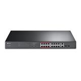 16-Port 10/100 Mbps + 2-Port Gigabit Rackmount Switch with 16-Port PoE+ PORT: 16× 10/100 Mbps PoE+ Ports, 2× Gigabit N