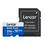 256GB Lexar® Blue Plus microSDHC UHS-I with SD adapter, up to 170MB/s read C10 A1 V10 U1