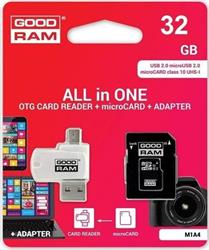 32 GB . microSDHC karta GOODRAM Class 10 UHS I + čítačka (All in One)