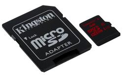 32 GB . microSDHC karta Kingston Class U3 UHS-I + adapter (90R/80W)
