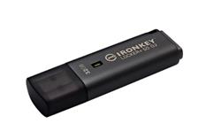 32 GB . USB 3.2 kľúč . Kingston IronKey Locker+ 50 G2, strieborný ( r145MB/s, w115MB/s)