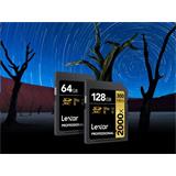 32GB Lexar® Professional 2000x SDHC™ UHS-II cards, up to 300MB/s read 260MB/s write C10 V90 U3