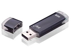 4 GB . USB kľúč . PQI COOL Drive U339 Bright Black, čierny