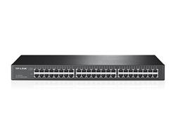 48-Port Gigabit Switch PORT: 48× Gigabit RJ45 Ports SPEC: 1U 19-inch Rack-mountable Steel Case FEATURE: Plug and Play