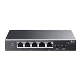 5-Port Gigabit Desktop Switch with 1-Port PoE++ In and 4-Port PoE+ Out PORT: 4× Gigabit PoE+ Out Ports, 1× Gigabit PoE+