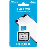 64 GB . microSDHC karta KIOXIA Exceria Class 10 UHS I U1 + adaptér