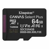 64 GB . microSDXC karta Kingston Canvas Select Plus U1, V10, A1 (r/w 100MB/s)