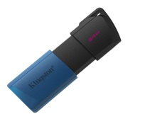64 GB . USB 3.2 kľúč . Kingston DataTraveler Exodia M čierno-modrý