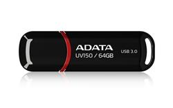 64 GB . USB kľúč . ADATA DashDrive™ Classic UV150 USB 3.0, čierny