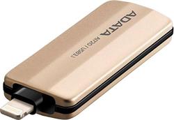 64 GB . USB kľúč . ADATA i-Memory AI720, gold ( USB 3.1, Lightning ) OTG