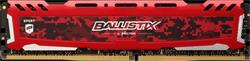 8GB DDR4 3000MHz (PC4-24000) CL15 SR x8 Crucial Ballistix Sport UDIMM 288pin, red