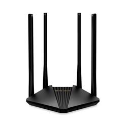 AC1200 Dual-Band Wi-Fi Gigabit Router SPEED: 300 Mbps at 2.4 GHz + 867 Mbps at 5 GHz SPEC: 4× Fixed External Antenna