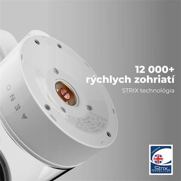 AENO Rychlovarná kanvica EK5 - 1,7l, 2200W, Strix, funkcia udržiavania tepla, auto vypnutie