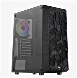 Aerocool MLG Hive, skrinka ATX, RGB LED ventilátor, čierna