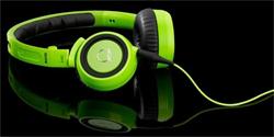AKG Q460BLK Quincy mini uzavreté slúchadlá - zelené