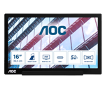 AOC I1601P 15,6 IPS 1920x1080 10M:1 4ms 220cd USB-C