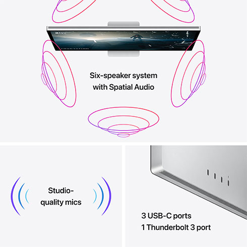 Apple Studio Display - Štandardné sklo - Stojan s nastaviteľným náklonom