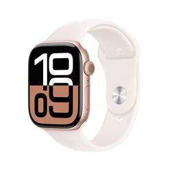 Apple Watch Series 10 GPS 42mm Rose Gold Aluminium Case with Light Blush Sport Band - M/L