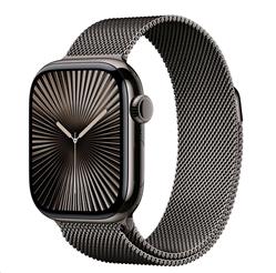 Apple Watch Series 10 GPS + Cellular 46mm Slate Titanium Case with Slate Milanese Loop - S/M