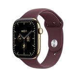 Apple Watch Series 12 GPS + Cellular 42mm Radiant Gold Titanium Case with Burgundy Sport Band - M/L