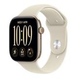 Apple Watch Series 12 GPS + Cellular 46mm Light Gold Aluminium Case with Sand Sport Band - S/M