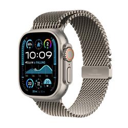 Apple Watch Ultra 2 GPS + Cellular 49mm Natural Titanium Case with Natural Titanium Milanese Loop - L