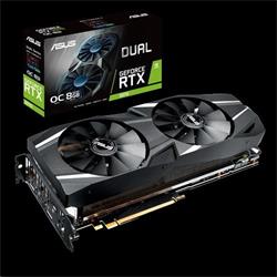 ASUS DUAL-RTX2070-O8G 8GB/256-bit GDDR6 1xHDMI 3xDP USB-C