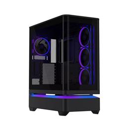 ASUS PRIME AP304 TG ARGB BLACK skrinka ATX 4x ARGB fan, čierna