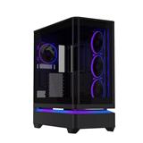ASUS PRIME AP304 TG ARGB BLACK skrinka ATX 4x ARGB fan, čierna