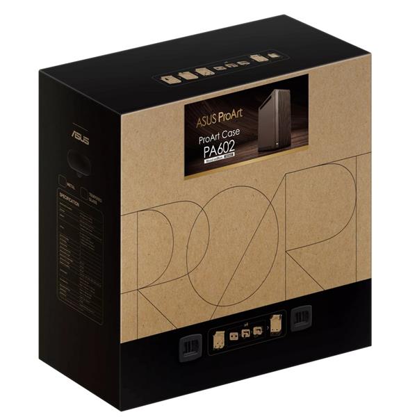 ASUS ProArt PA602 Wood Edition Retro Brown Metal skrinka E-ATX