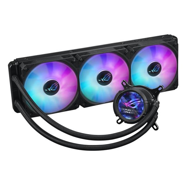ASUS ROG STRIX LC III 360 ARGB LCD kvapalinový chladič CPU, Aura Sync RGB, 360mm