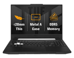 ASUS TUF Dash F15 FX517ZC-HN059W, i5-12450H, 15.6˝ 1920x1080 FHD, RTX3050/4GB, 16GB, SSD 512GB, W11H