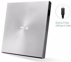 ASUS ZenDrive External Slim DVD-RW, M-DISC, USB-A/C, Retail, strieborná + Bitdefender