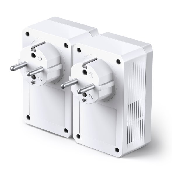 AV600 Passthrough Powerline Starter Kit KIT: 2× TL-PA4010P SPEED: 600 Mbps Powerline SPEC: Qualcomm CPU, 1× 10/100 Mbps