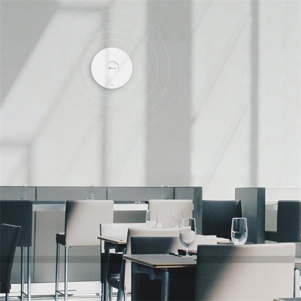 AX1800 Ceiling Mount Dual-Band Wi-Fi 6 Access Point PORT:1× Gigabit RJ45 Port SPEED:574Mbps at 2.4 GHz + 1201 Mbps at