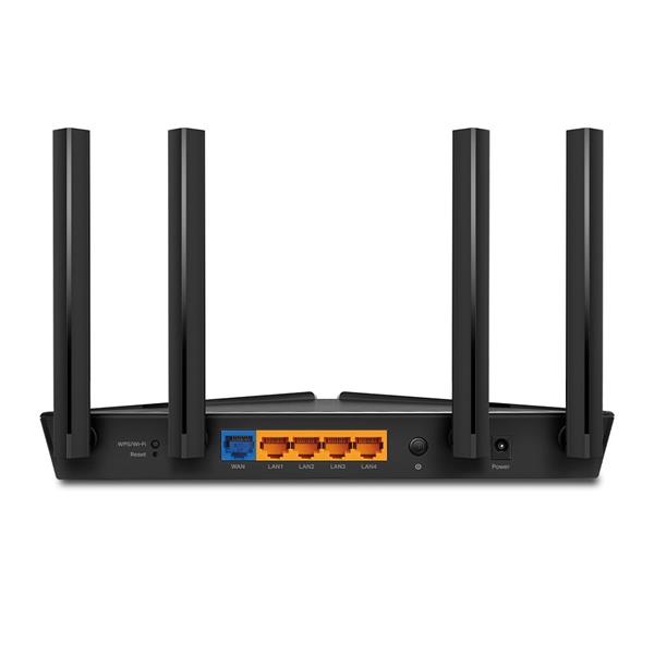 AX3000 Dual-Band Wi-Fi 6 Router SPEED: 574 Mbps at 2.4 GHz + 2402 Mbps at 5 GHz SPEC: 4× Antennas, 1× Gigabit WAN Port