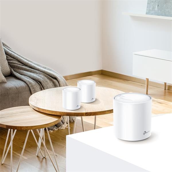 AX5400 Whole Home Mesh Wi-Fi 6 System SPEED: 574 Mbps at 2.4 GHz + 4804 Mbps at 5 GHz SPEC: 4× Internal Antennas, 2× Gig