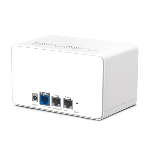 AX6000 Whole Home Mesh Wi-Fi 6 System SPEED: 1148 Mbps at 2.4 GHz + 4804 Mbps at 5 GHz SPEC: Internal Antennas, 1× 2.5 G