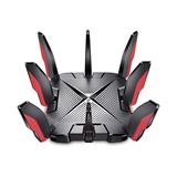 AX6600 Tri-Band Wi-Fi 6 Gaming Router SPEED: 574 Mbps at 2.4 GHz + 1201 Mbps at 5 GHz_1 + 4804 Mbps at 5 GHz_2 SPEC: 8×