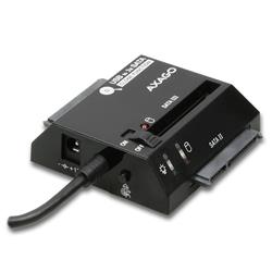 AXAGO ADSA-3S USB2.0 - 3x SATA HDD CLONE adaptér vrátanie AC