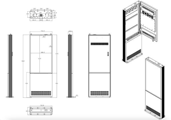 BEBE Vonkajší dotykový informačný kiosk 49" s Windows, záruka 5 rokov