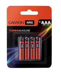 Canyon ALKAAA4, alkalické mikrotužkové batérie AAA, 4ks/balenie - blister