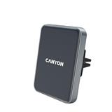 Canyon C-15, univerzálny magnetický držiak do mriežky ventilátora, s bezdrôtovou nabíjačkou Qi pre smartfóny