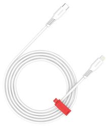 Canyon CLN30SC20, 2 m kábel, USB-C / Lightning, PD 27 W, 480 Mbps. biely
