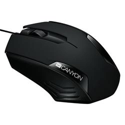 Canyon CM-02, optická myš, USB, 1000 dpi, 3 tlač, čierna, blister