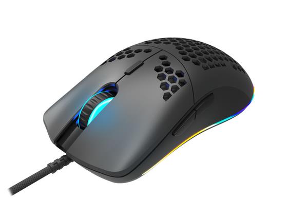 Canyon CND-SGM11B Puncher herná myš, drôtová, optická, 800/1600/2400/4200, 7 progr. tlač, Pixart, RGB podsviet., čierna