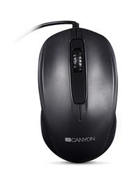 Canyon CNE-CMS01B, optická myš, USB, 1000 dpi, 3 tlač, čierna